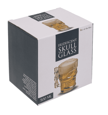 Drinking glas, Skull, approx. 9,3 x 7 x 12,5 cm,