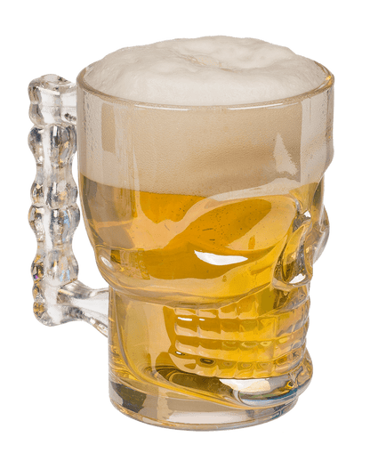 Drinking glas, Skull, approx. 9,3 x 7 x 12,5 cm,