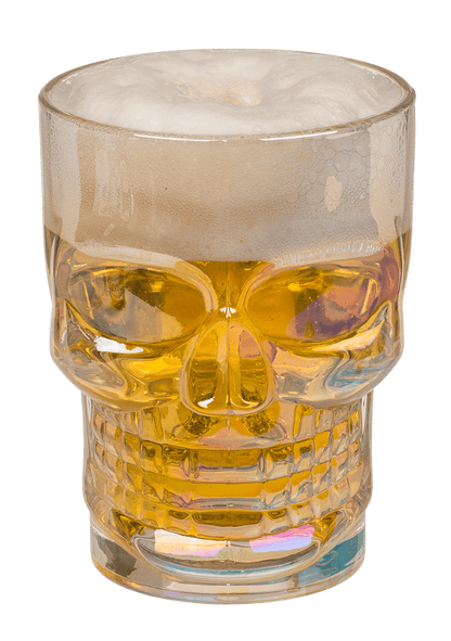 Drinking glas, Skull, approx. 9,3 x 7 x 12,5 cm,