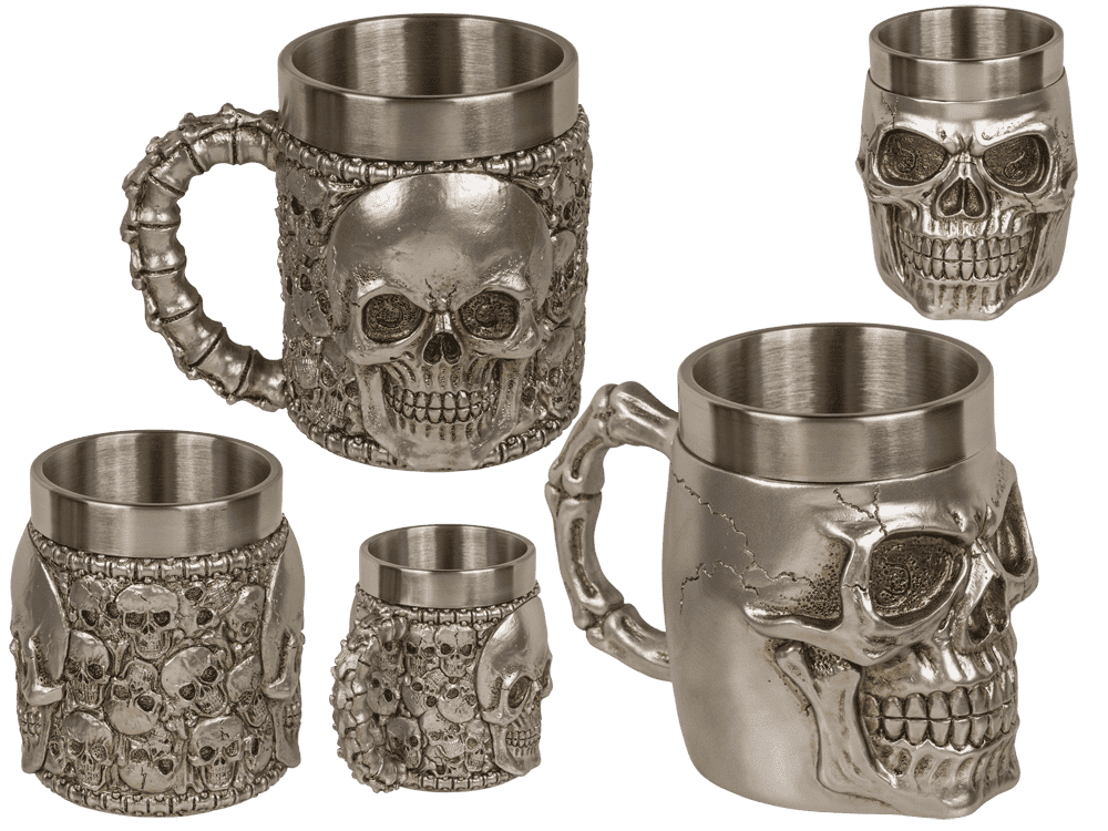 Silver plated mug with stainless steel insert,