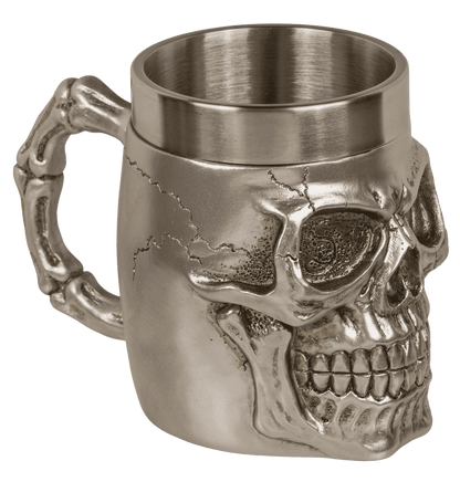 Silver plated mug with stainless steel insert,
