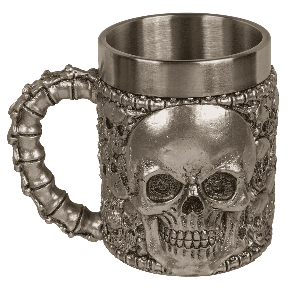 Silver plated mug with stainless steel insert,
