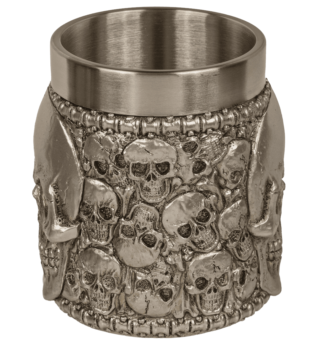 Silver plated mug with stainless steel insert,