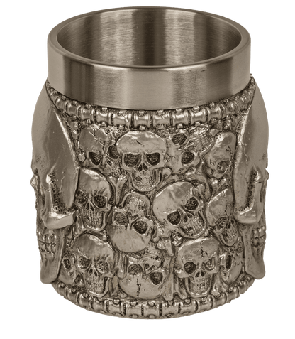 Silver plated mug with stainless steel insert,