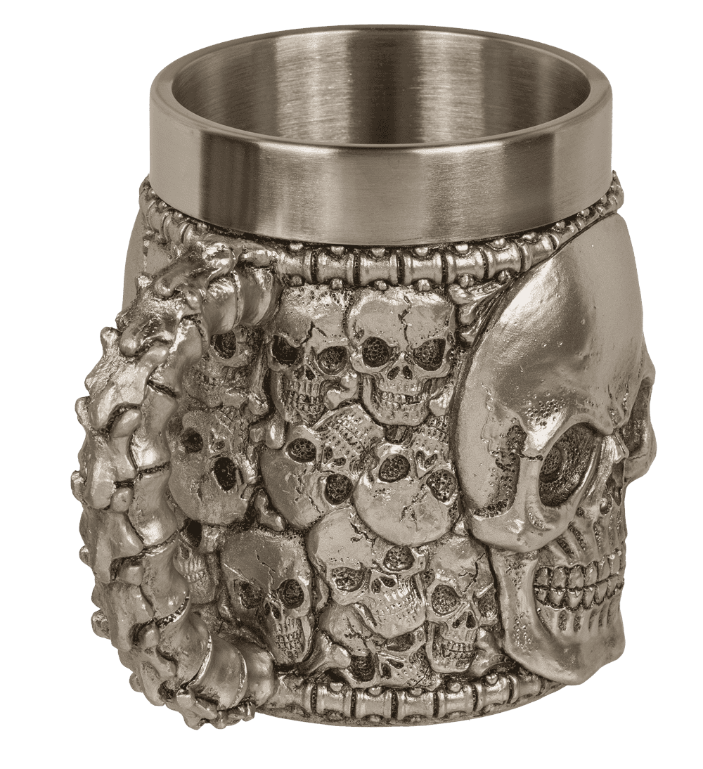 Silver plated mug with stainless steel insert,