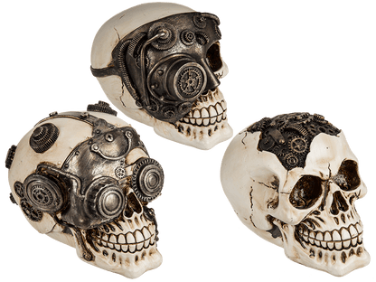 Polyresin skull, Cyborg Skull,