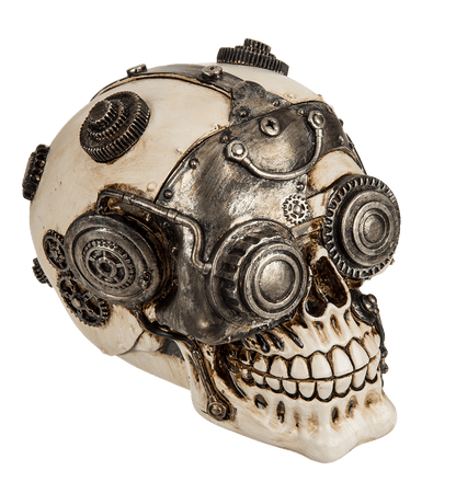 Polyresin skull, Cyborg Skull,