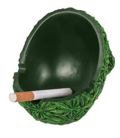 Ashtray, Cannabis Skull, ca. 11 cm,