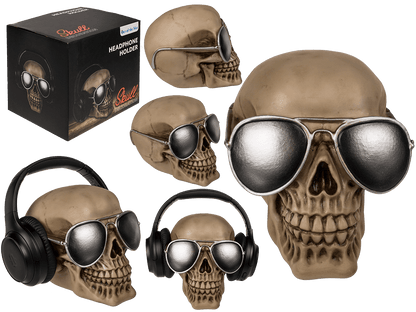 Headphone Holder, Skull,