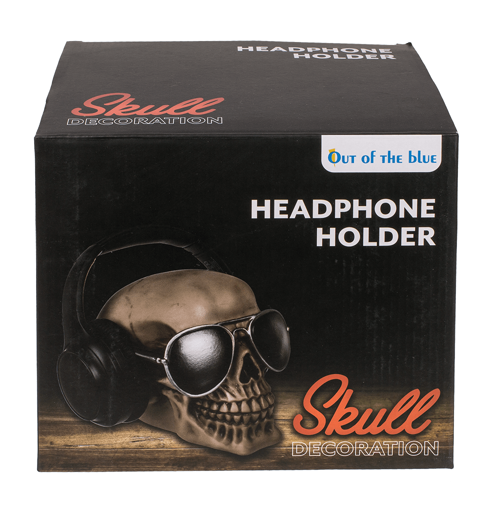 Headphone Holder, Skull,