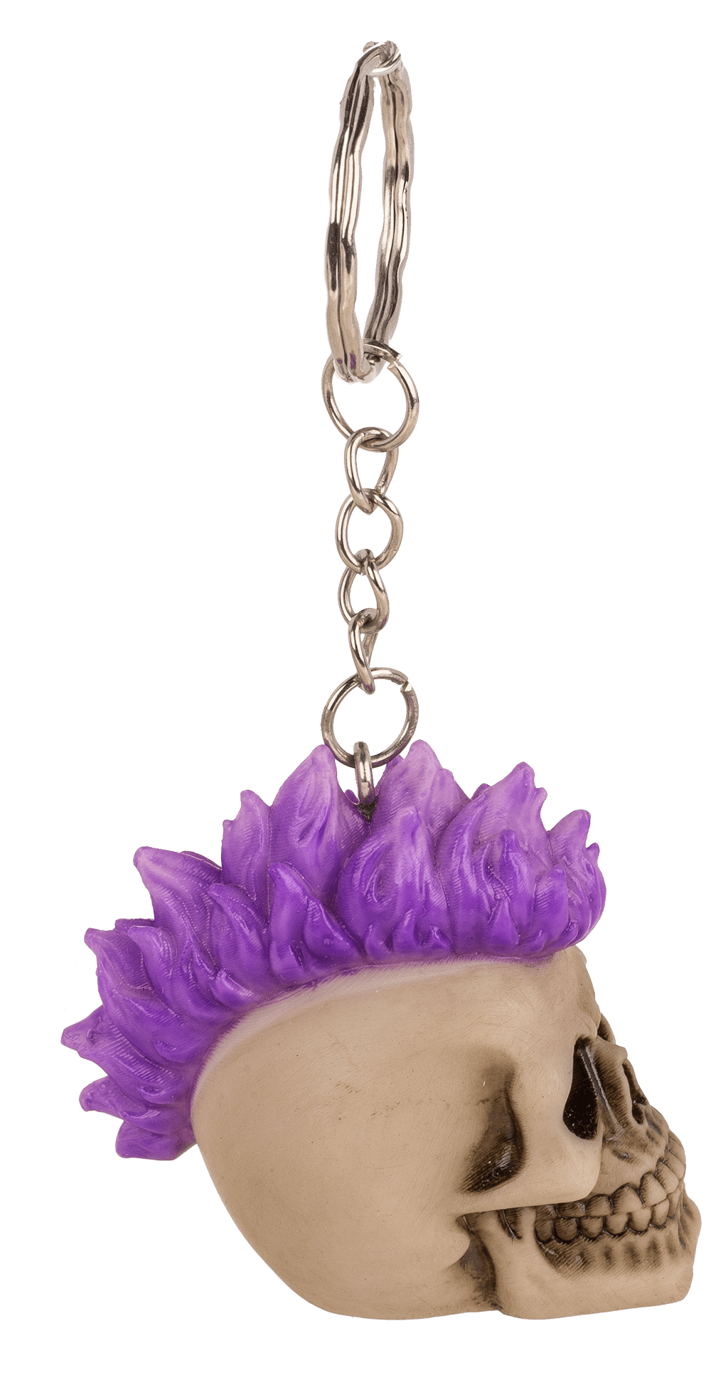 Metal Keychain, Skull, Punk,