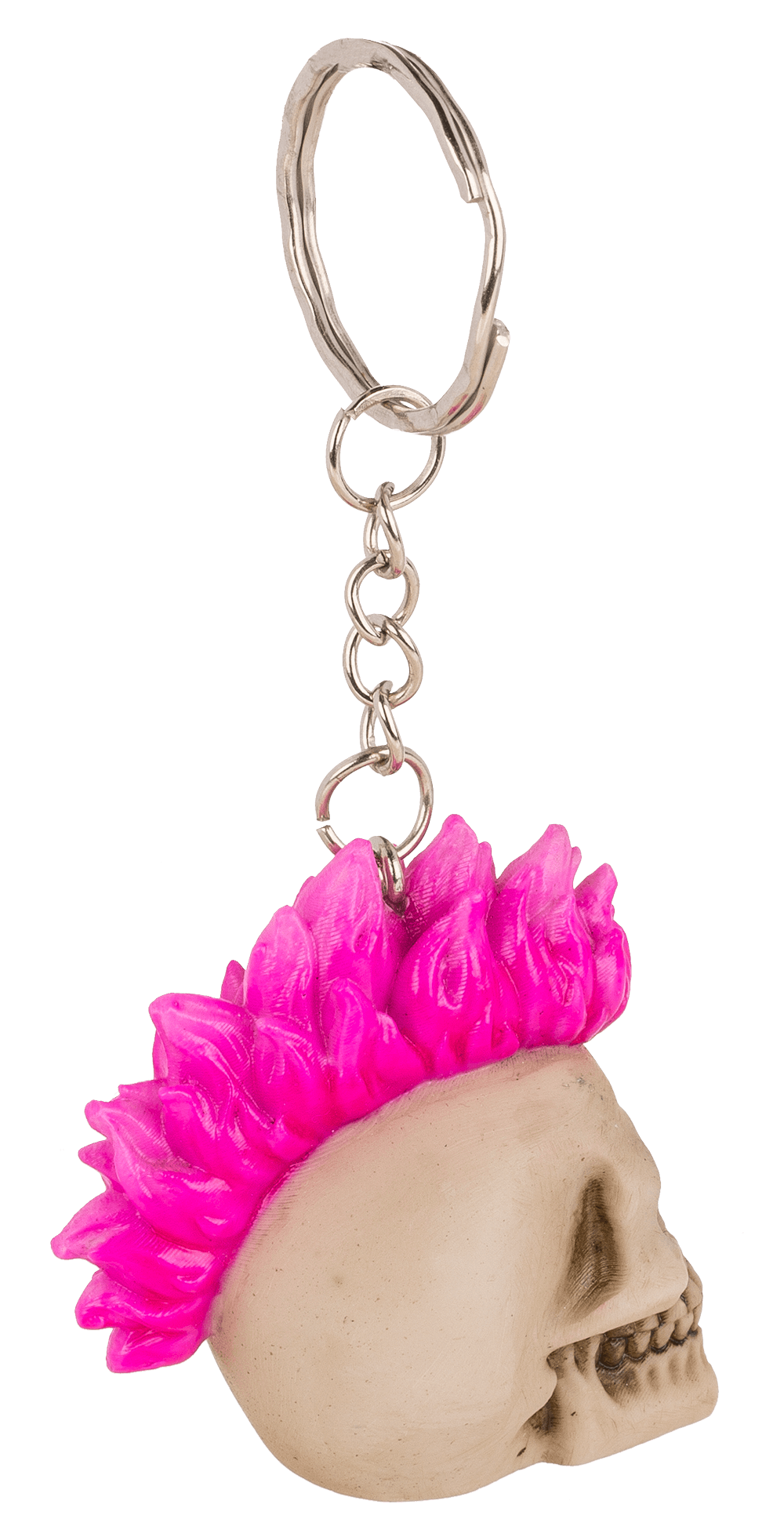 Metal Keychain, Skull, Punk,