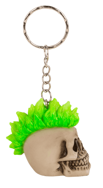 Metal Keychain, Skull, Punk,