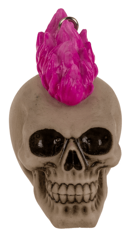 Metal Keychain, Skull, Punk,