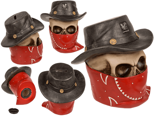 Savings bank with lock, Outlaw,