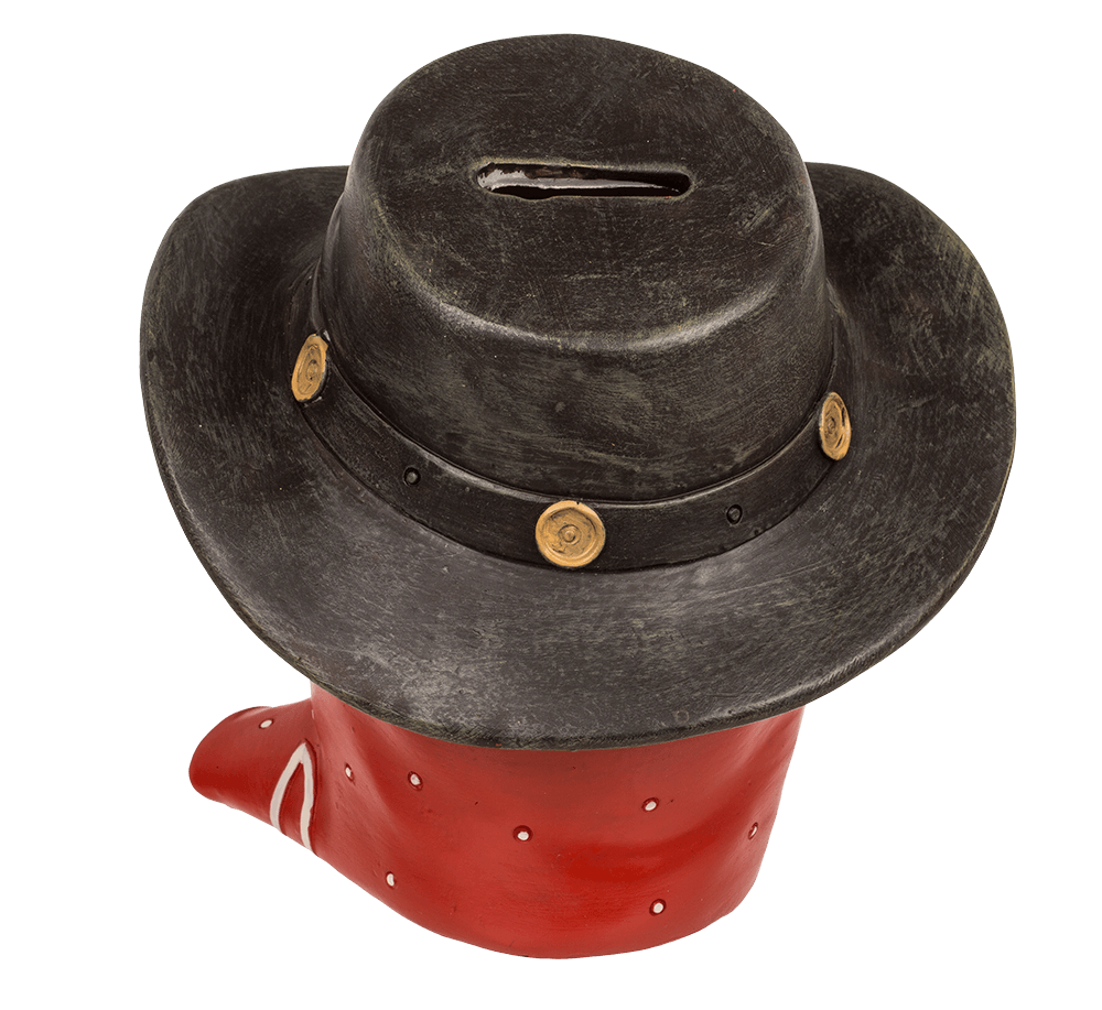 Savings bank with lock, Outlaw,