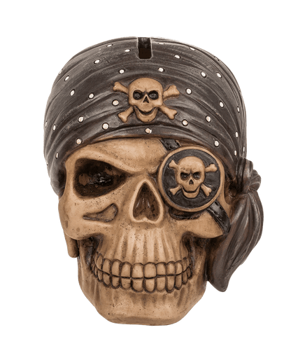 Savings bank with lock, Pirate,