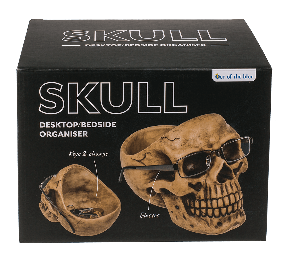 Skull Organiser, with Glasses Holder and