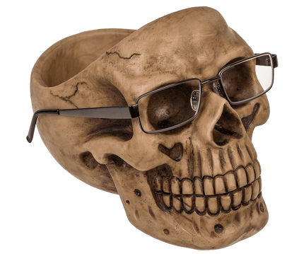 Skull Organiser, with Glasses Holder and