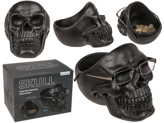 Skull Organiser, with Glasses Holder and