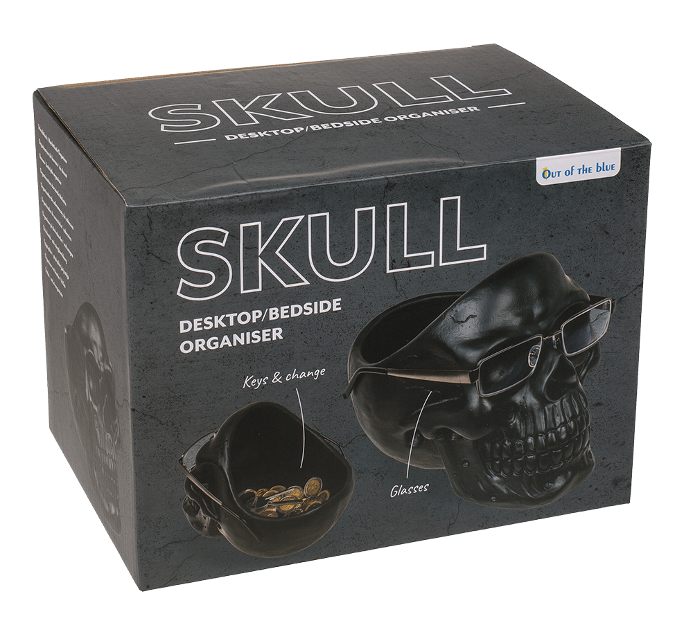 Skull Organiser, with Glasses Holder and
