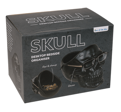 Skull Organiser, with Glasses Holder and