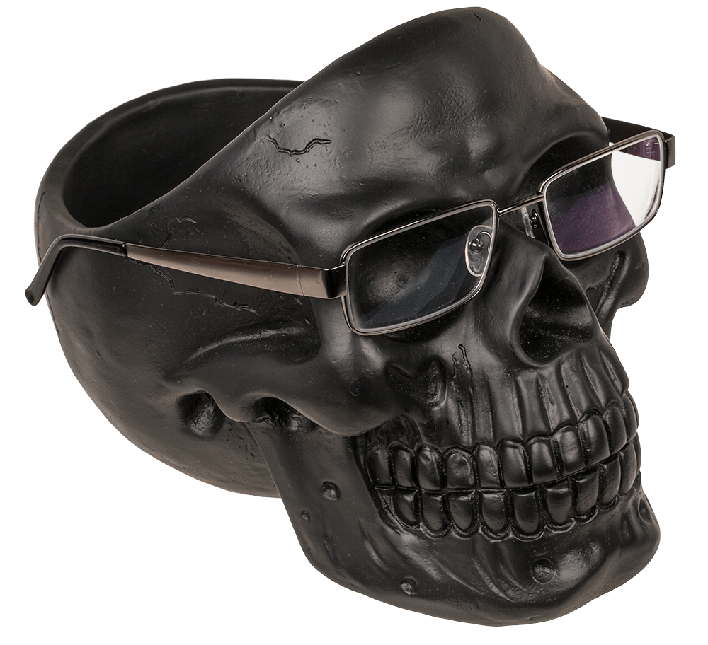 Skull Organiser, with Glasses Holder and