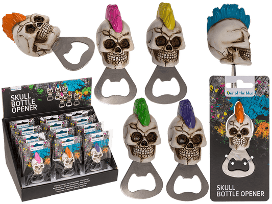 Metal bottle opener, Skull,