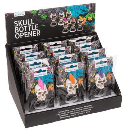 Metal bottle opener, Skull,