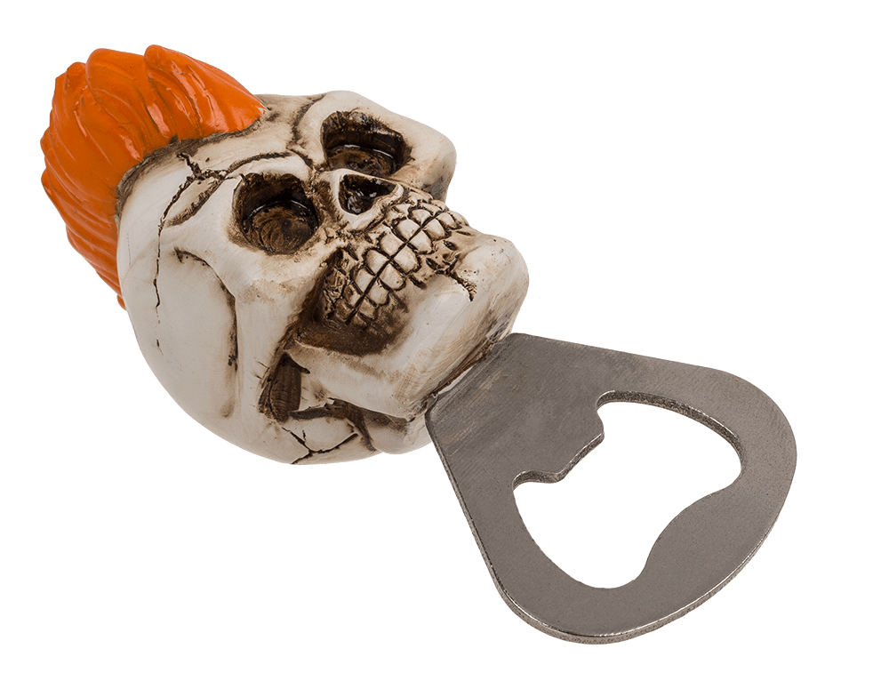 Metal bottle opener, Skull,