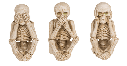 Polyresin Skeleton, "Do not say, listen and see",