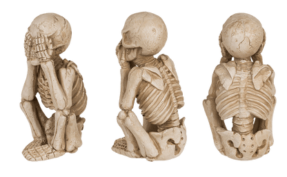 Polyresin Skeleton, "Do not say, listen and see",