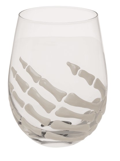 Drinking Glass, Skeleton hand, set of 2,