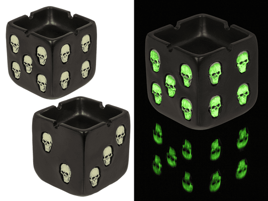 Ashtray, Skull, Glow in the Dark,