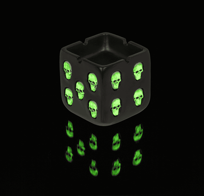 Ashtray, Skull, Glow in the Dark,