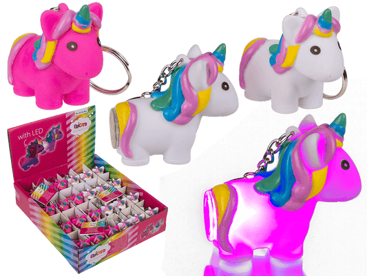 Metal key chain, unicorn,