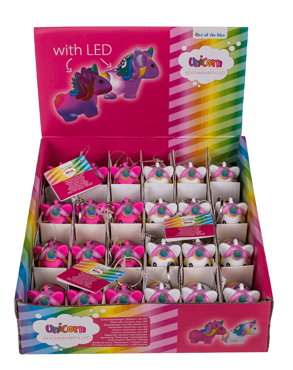 Metal key chain, unicorn,