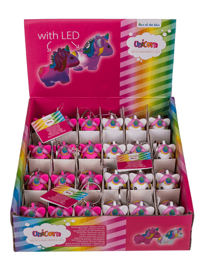 Metal key chain, unicorn,