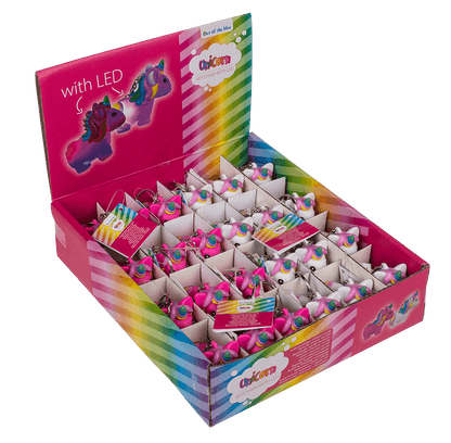 Metal key chain, unicorn,