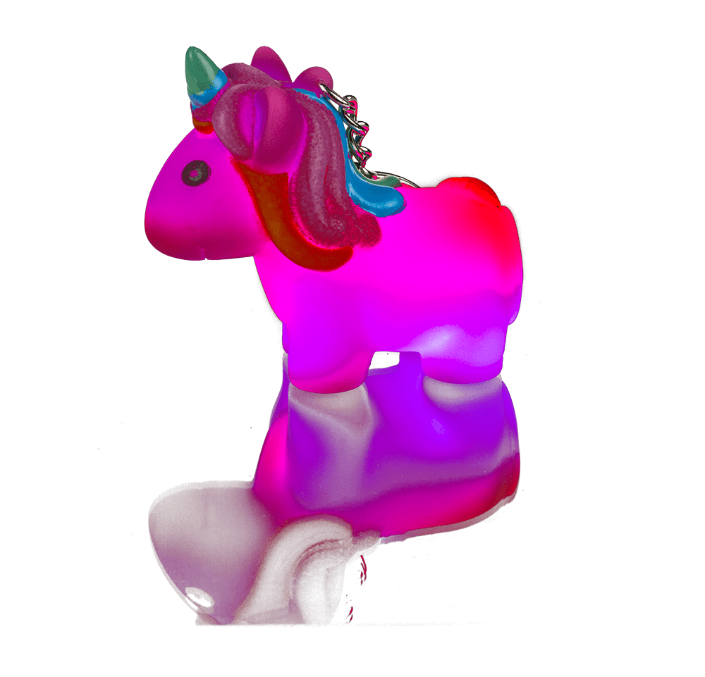 Metal key chain, unicorn,