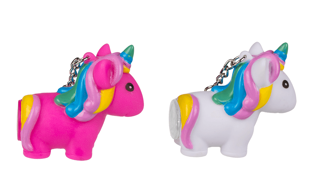 Metal key chain, unicorn,