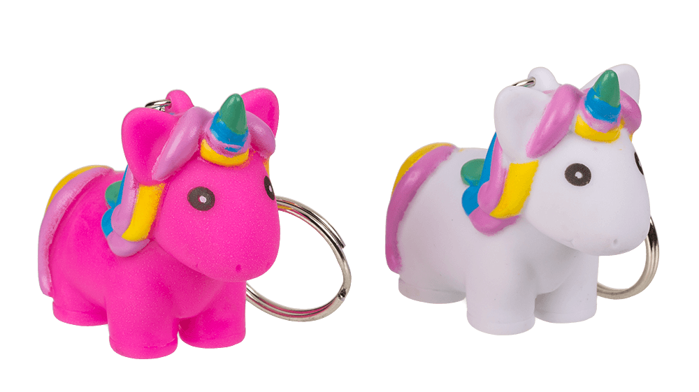 Metal key chain, unicorn,