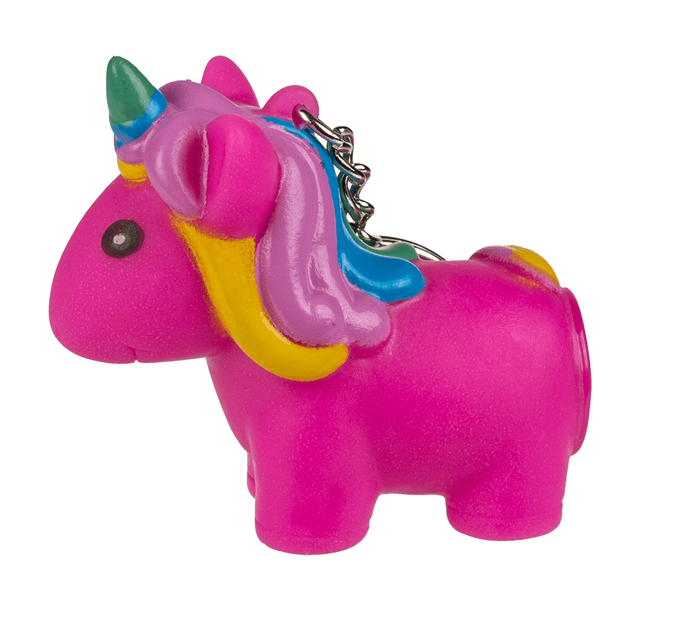 Metal key chain, unicorn,