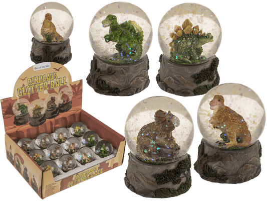 Glitter ball, Dinosaur, on base,