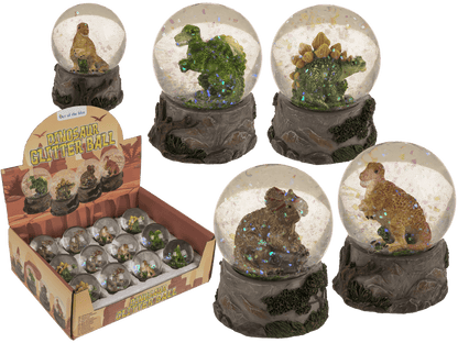 Glitter ball, Dinosaur, on base,