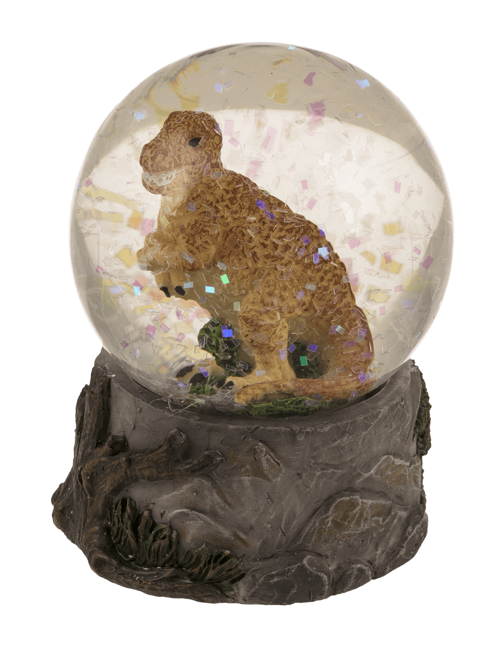 Glitter ball, Dinosaur, on base,