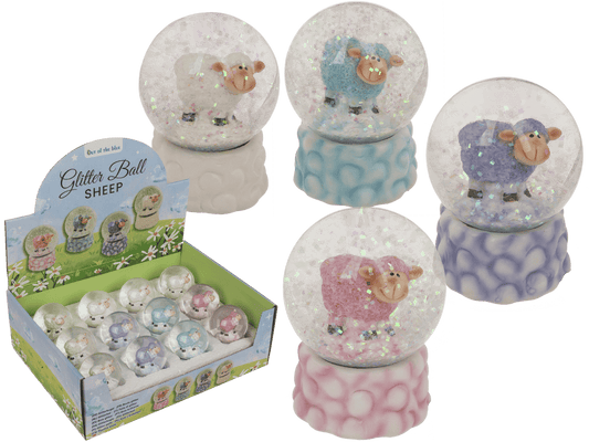 Glitter ball, Sheep, 4.5 x 4.5 cm, 4 ass.,