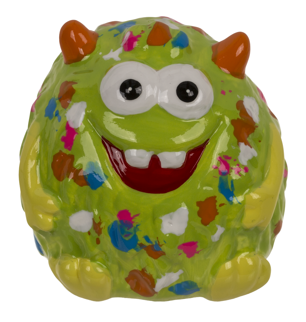 Spardose, Monster, 4-fach sortiert,