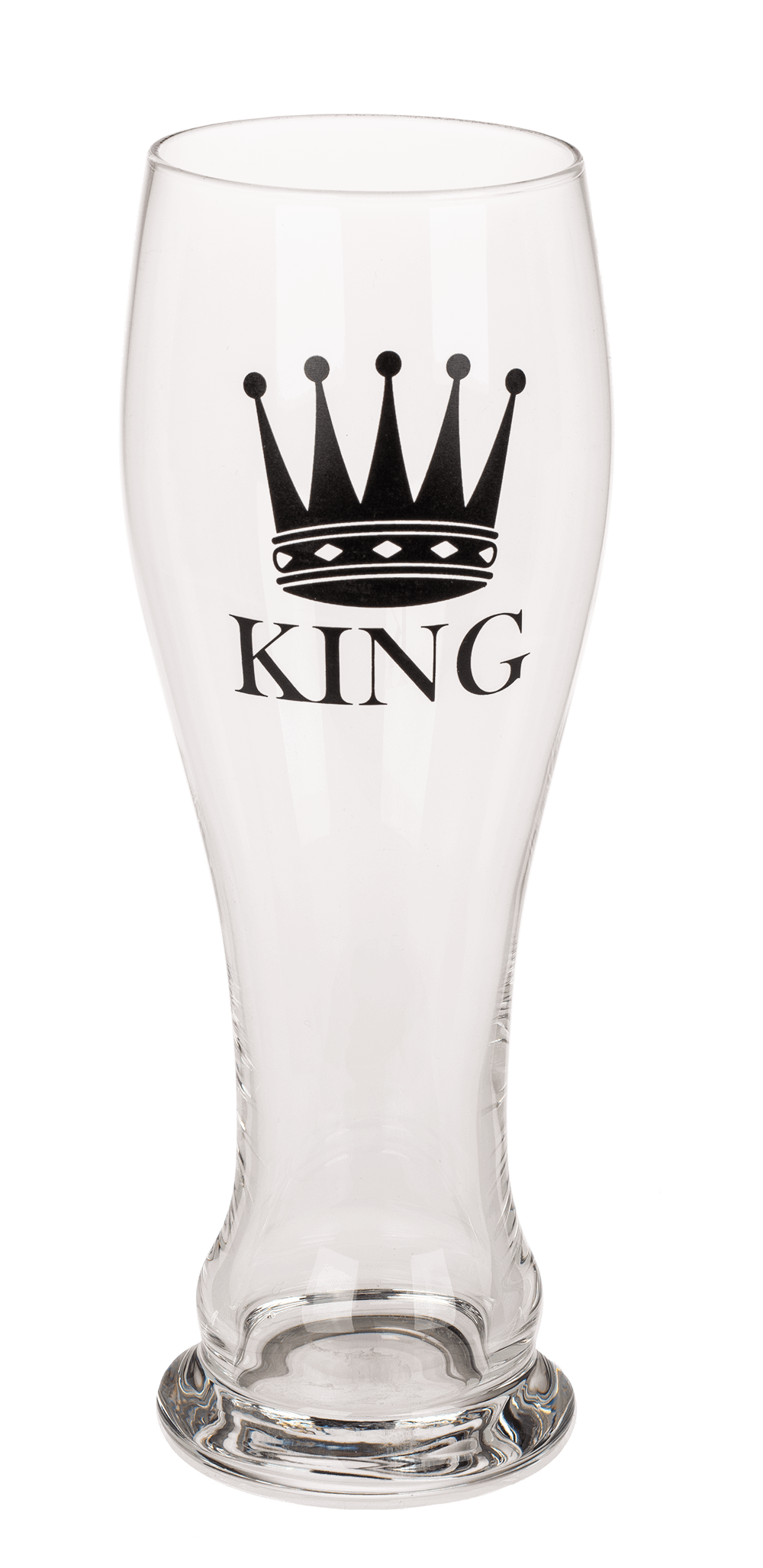 Drinking glass set, King & Queen,