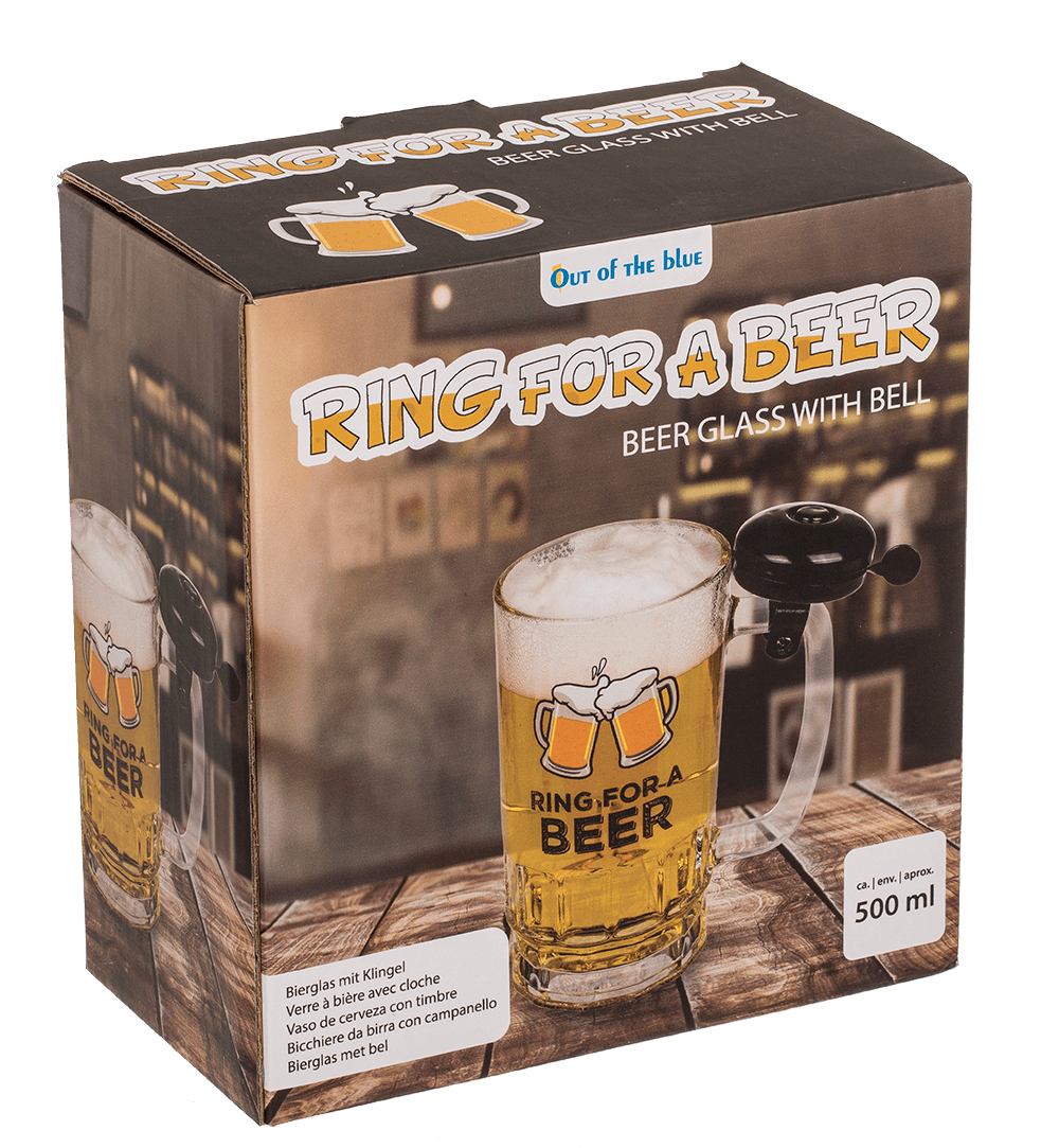 Beer glass with bell,